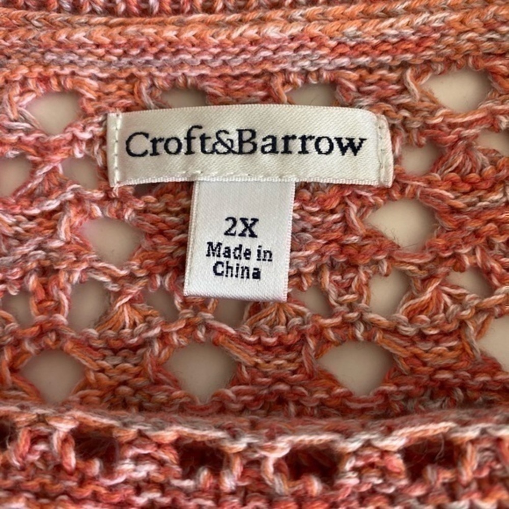 Croft & Barrow Knit 3/4 Sleeve Sweater Size 2X - Picture 2 of 3